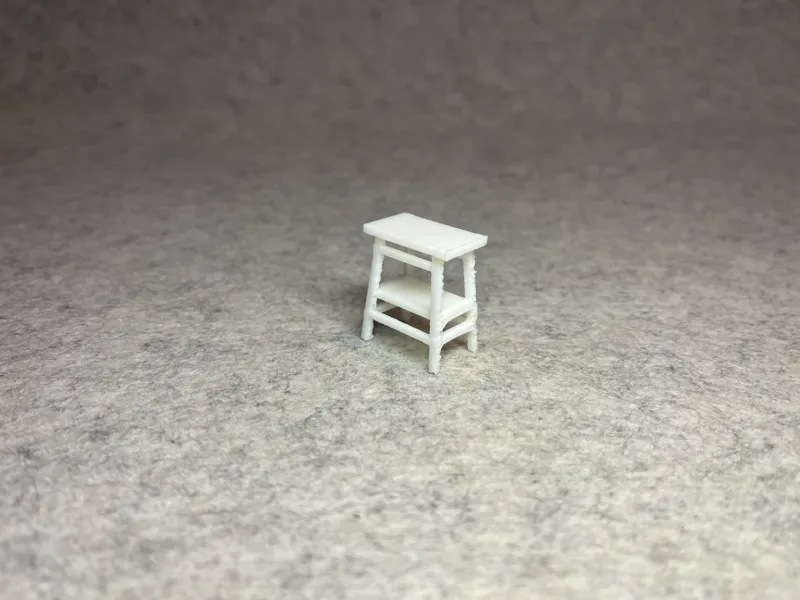 Dollhouse step stool miniature house