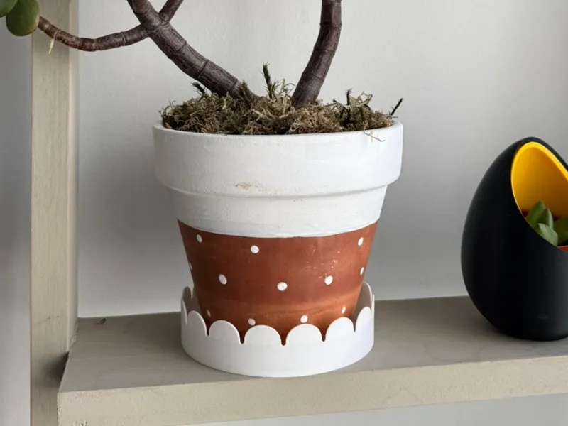 Daisy Leaf Inspired Plant Pot Saucer