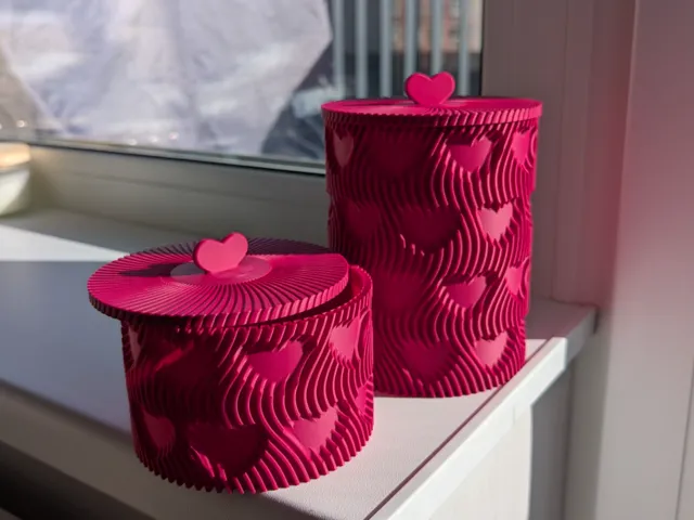 Heart Vase with Lid