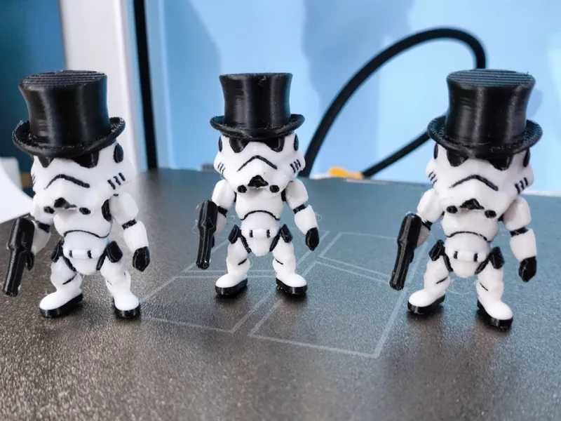 Cute Stormtrooper wearing a Top Hat