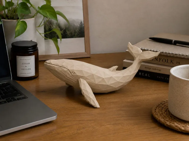 Polygon Whale | Ocean Low Poly Decor