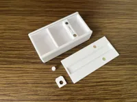 磁吸双向滑盖盒三格