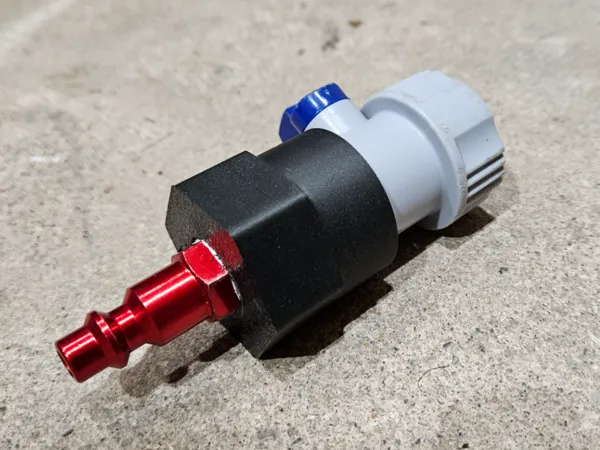 Adaptateur tuyau d'arrosage 3/4 GHT vers raccord air 1/4 NPT