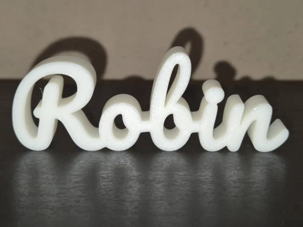 Robin Name Sign Display Decor by GabT MakerWorld: Download Free 3D Models