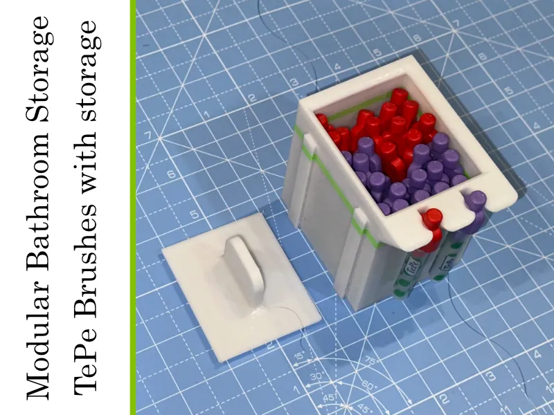 Modular Bathroom Storage - TePe brushes block