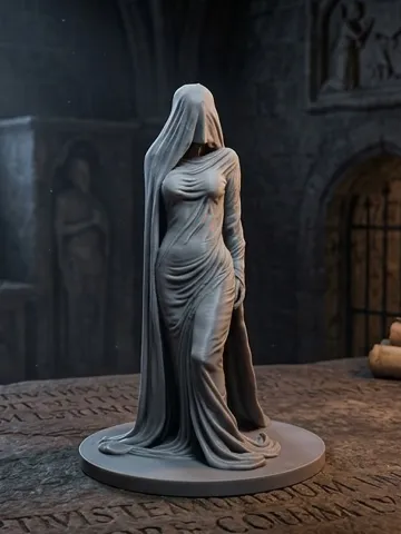Figura decorativa: Veiled Woman Statue (Mysterious Sculpture) — vista de referencia 2