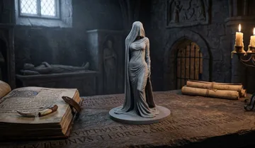 Figura decorativa: Veiled Woman Statue (Mysterious Sculpture) — vista de referencia 3