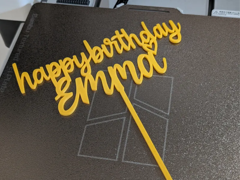 Emma Birthday Cake Topper