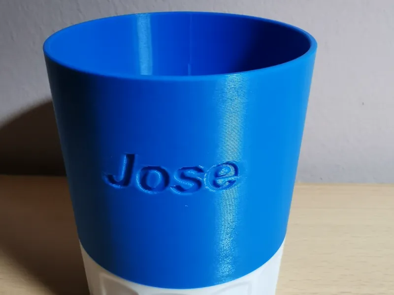 Water glass with customized name. Two colors