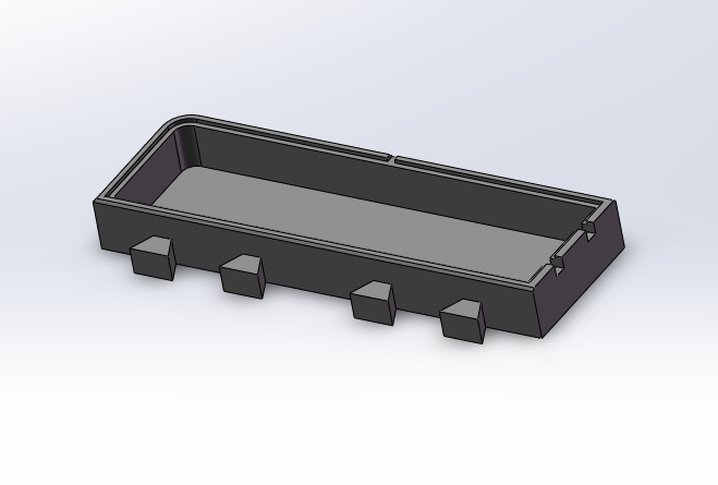 Miniatura 10 do modelo 3D 干燥箱料盘支架-A1mini A1 密封箱支架-四料盘