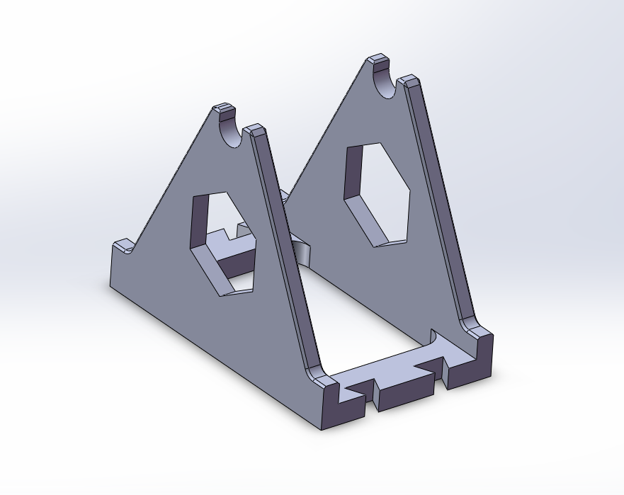 Miniatura 3 do modelo 3D 干燥箱料盘支架-A1mini A1 密封箱支架-四料盘