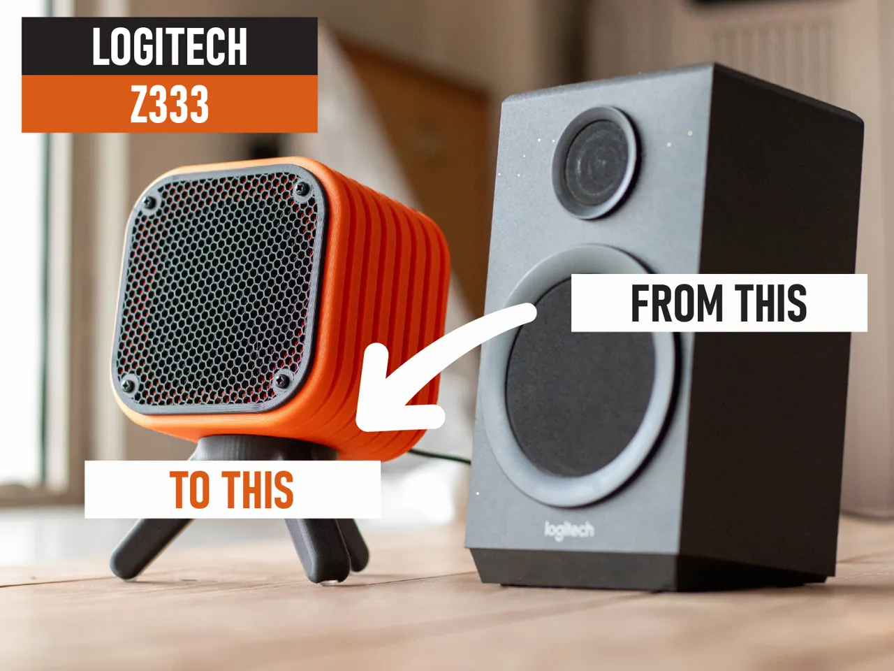 DIY Desktop Speakers (Logitech Z333/Dayton PS95-8) view 3