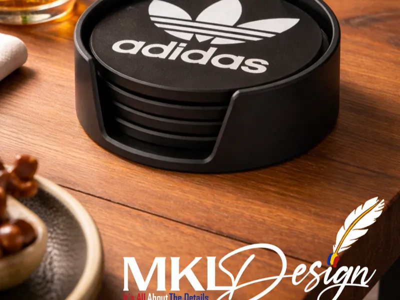 ADDIDAS coasters + holder