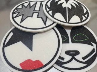 Kiss Coasters Set