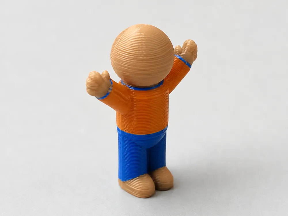 Modelo para impresión 3D: Man with his hands up. Referencia del modelo original.
