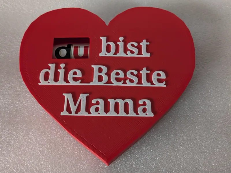 Muttertags Herz Duplo