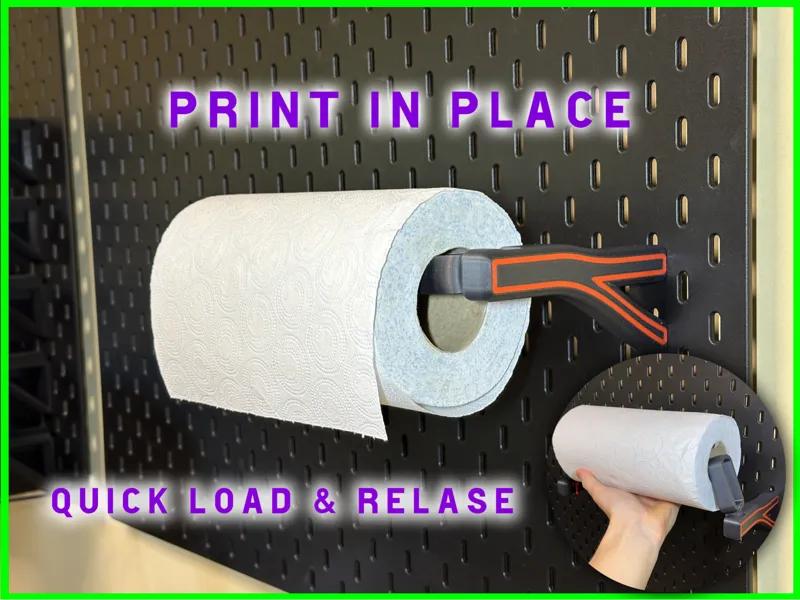Ikea Skadis Quick Load Paper Towel Holder