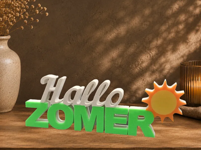 Hallo Zomer decoratie woord