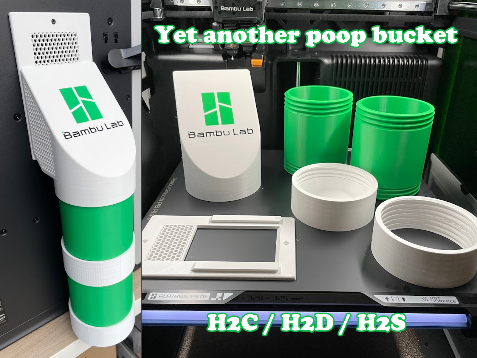 Yet Another Poop Bucket for H2 Series H2C H2D H2S