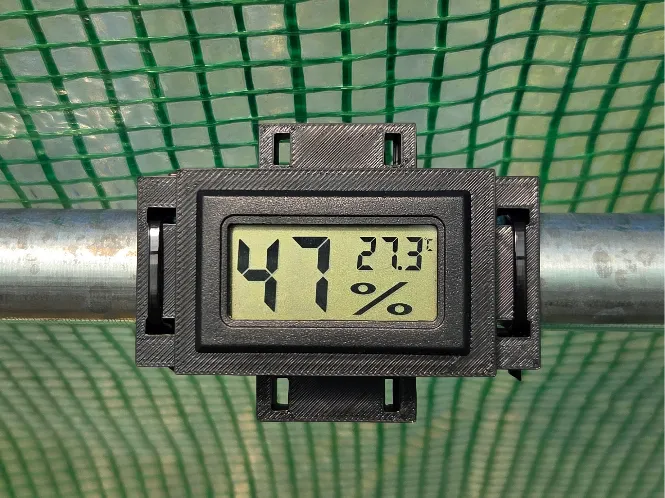 higrometer&thermometer mount to greenhouse