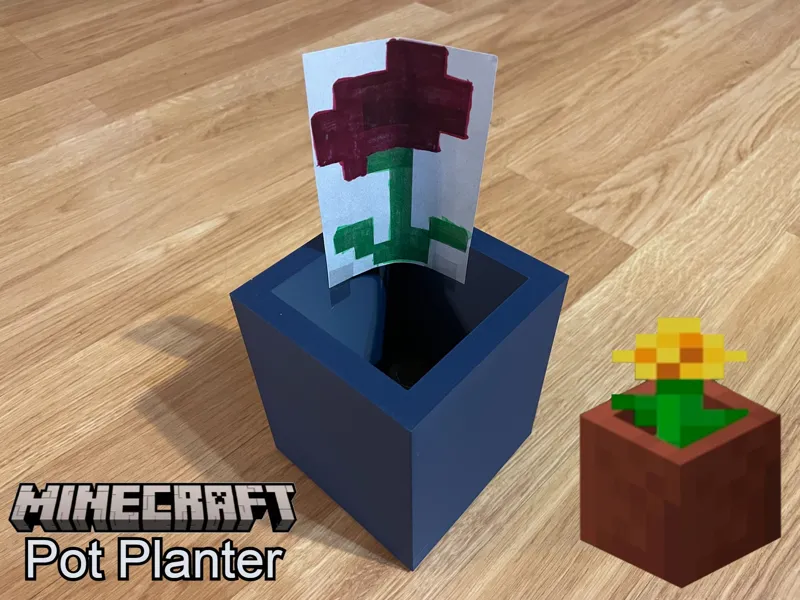 Minecraft Pot Planter