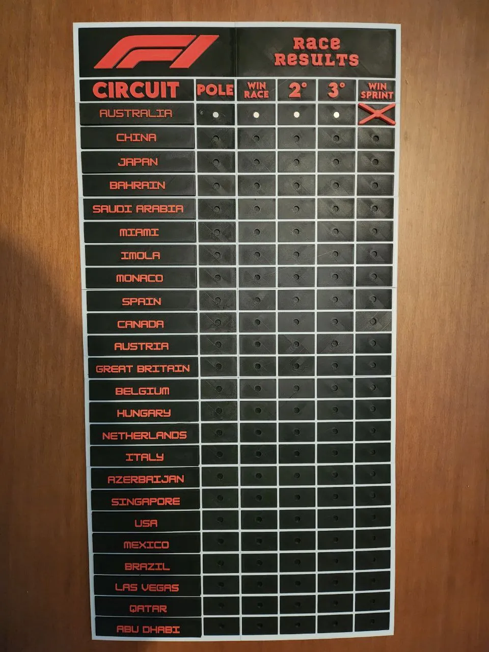 F1: Race and Results by keko - MakerWorld