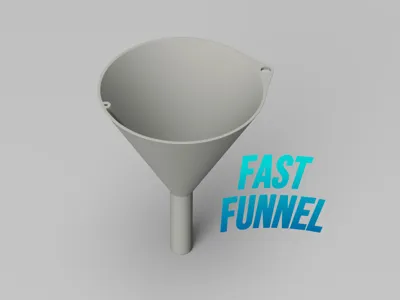 Quick-release funnel with vent hole
