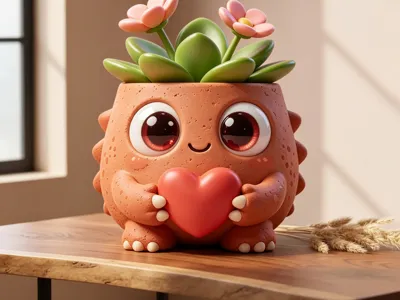 Monster collection vase (Valentine's Day)