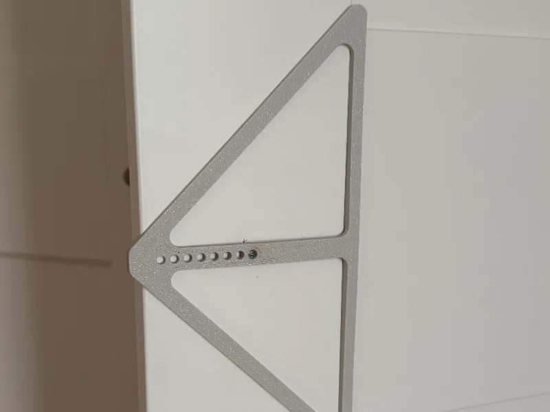 ikea pax Grimo door knob - drill template