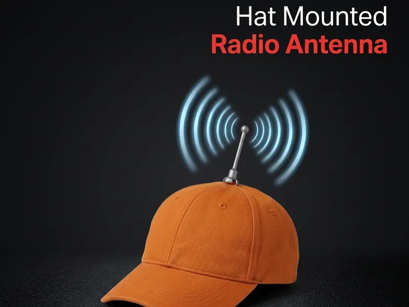 Hat-Mounted Radio Antenna