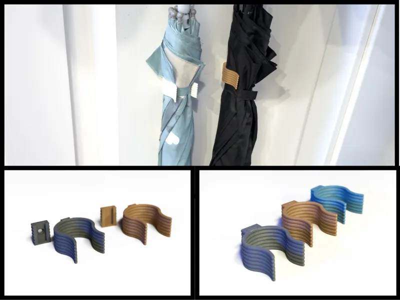 Umbrella Parker: Hidden Wall Mount 