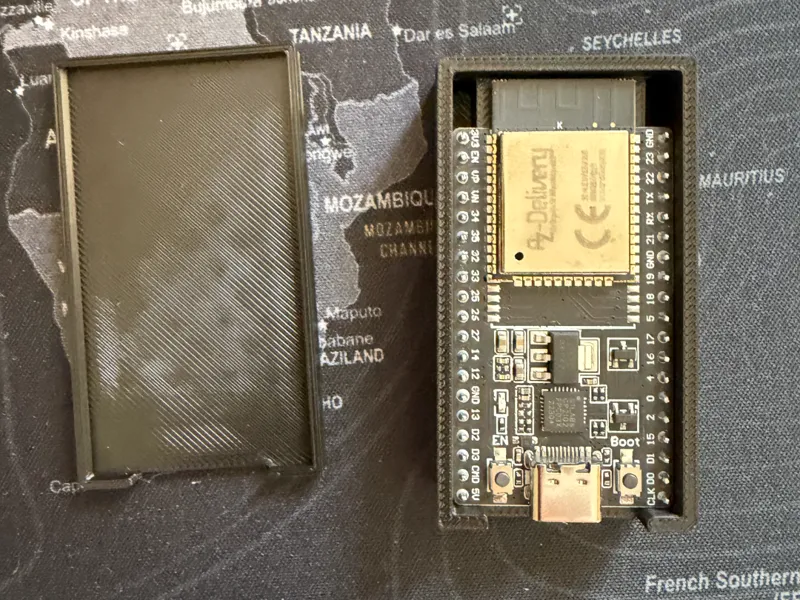 Longer ESP32 DevKitC Case (USB-C)–for long boards