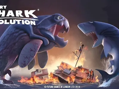 hugry shark keychain