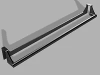 0.2mm layer, 2 walls, 15% infill  Comprimento: 45 cm
