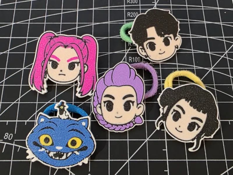 Kpop Demon Hunter Hair Ties (Hair Band Required)
