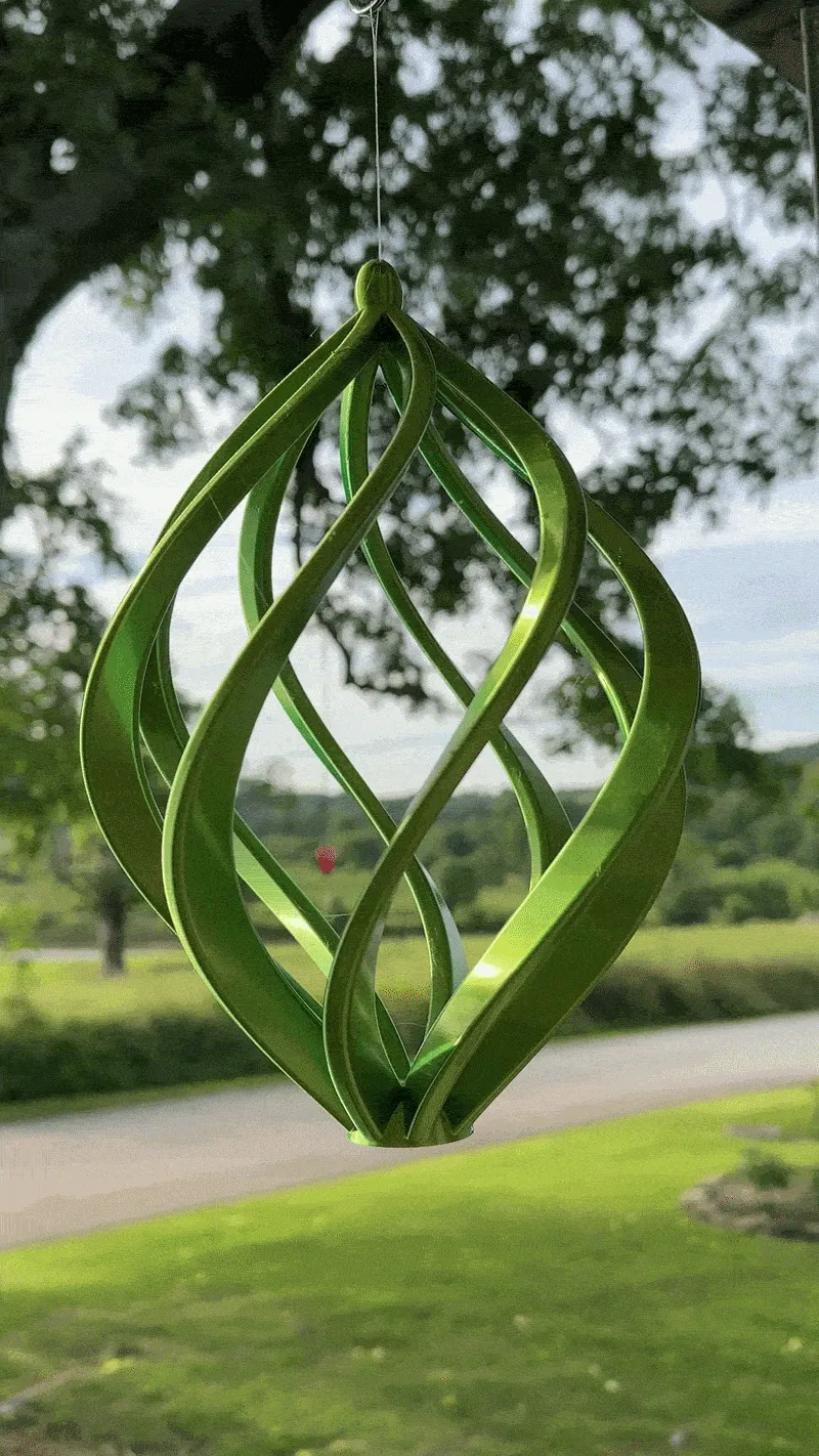 Twisted Helix Vortex – Kinetic Wind Spinner view 3