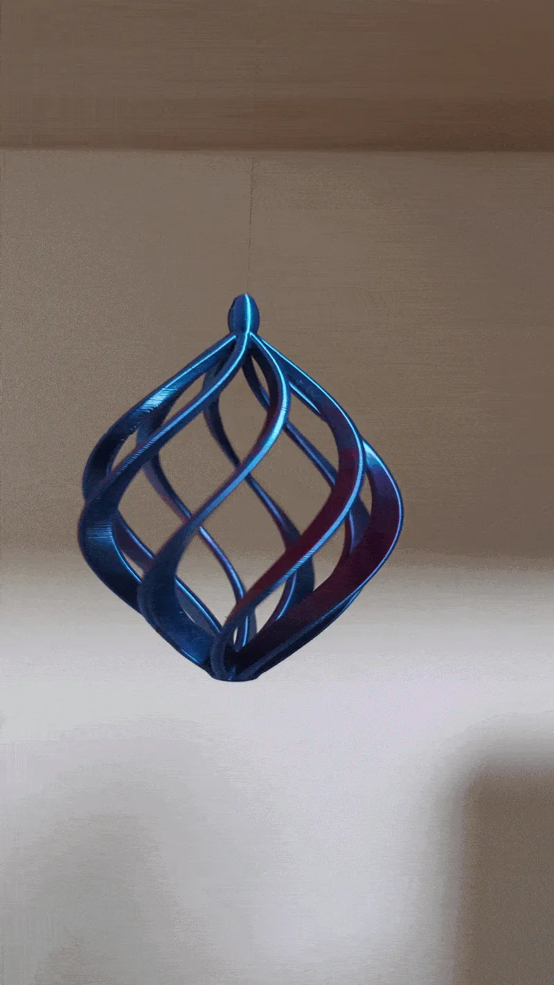Twisted Helix Vortex – Kinetic Wind Spinner view 4