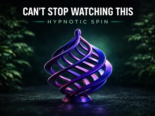Twisted Helix Vortex – Kinetic Wind Spinner