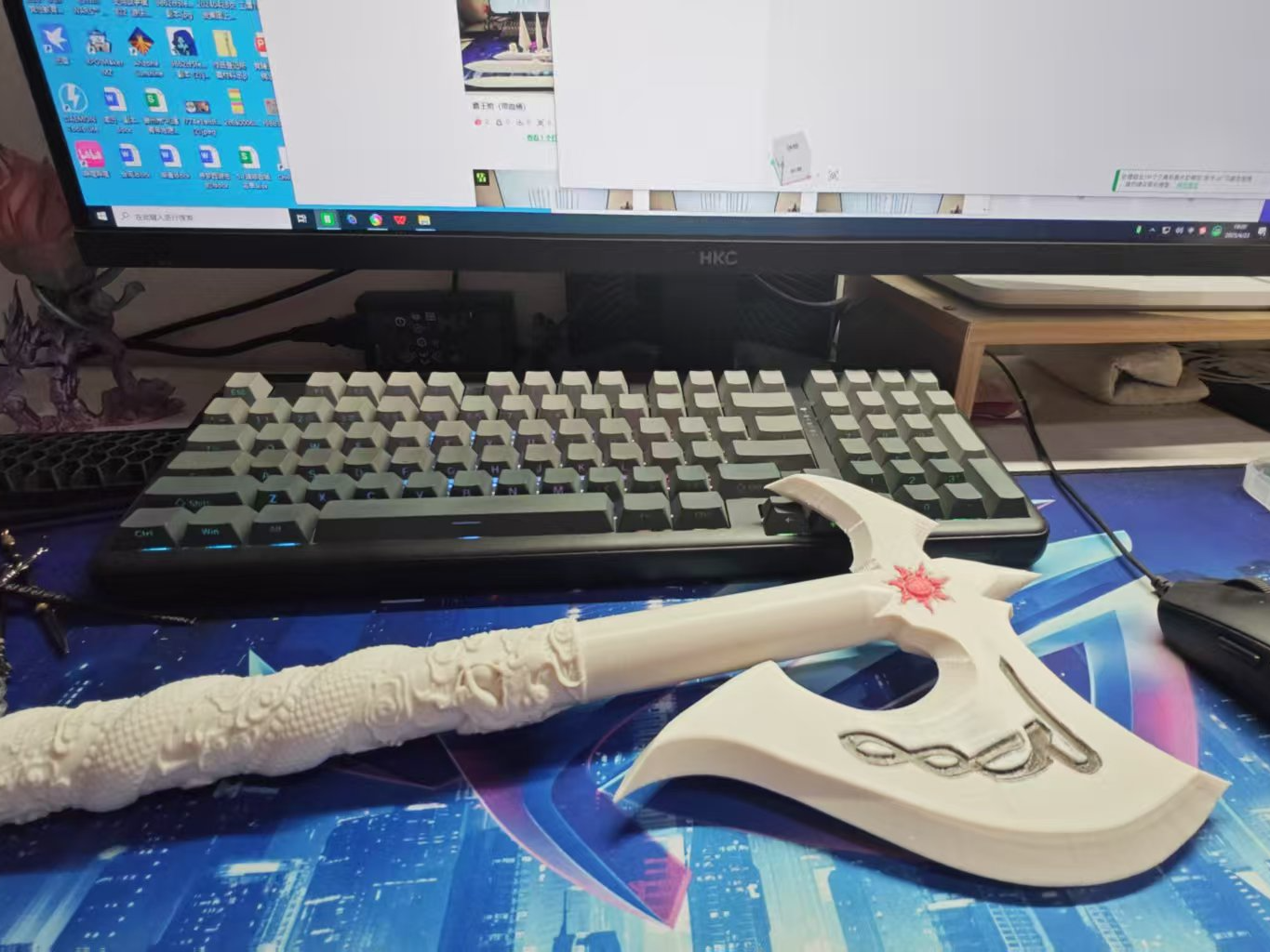 Miniatura 1 do modelo 3D 单手战斧，维京斧