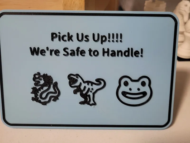 Pick Us Up Sign for Display