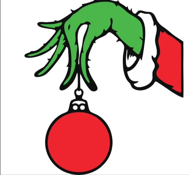 Grinch Christmas ornament *Customizable*