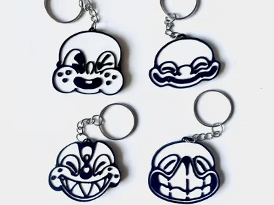 Key Chain Kaiju Street Art