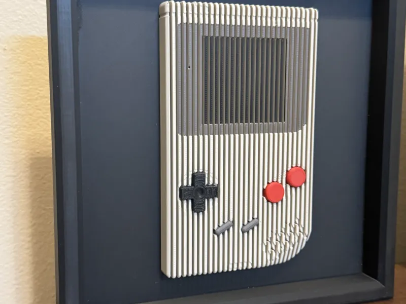 Gameboy Themed Layered Wall Art