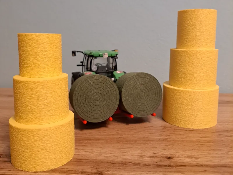 Straw / hay bale, different sizes and scales