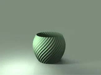 Modern Vase spiral