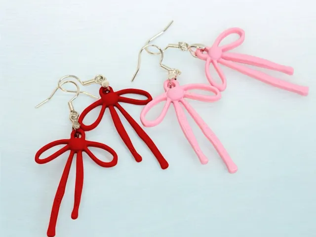Bow Earrings Modern Boho Valentine's Day