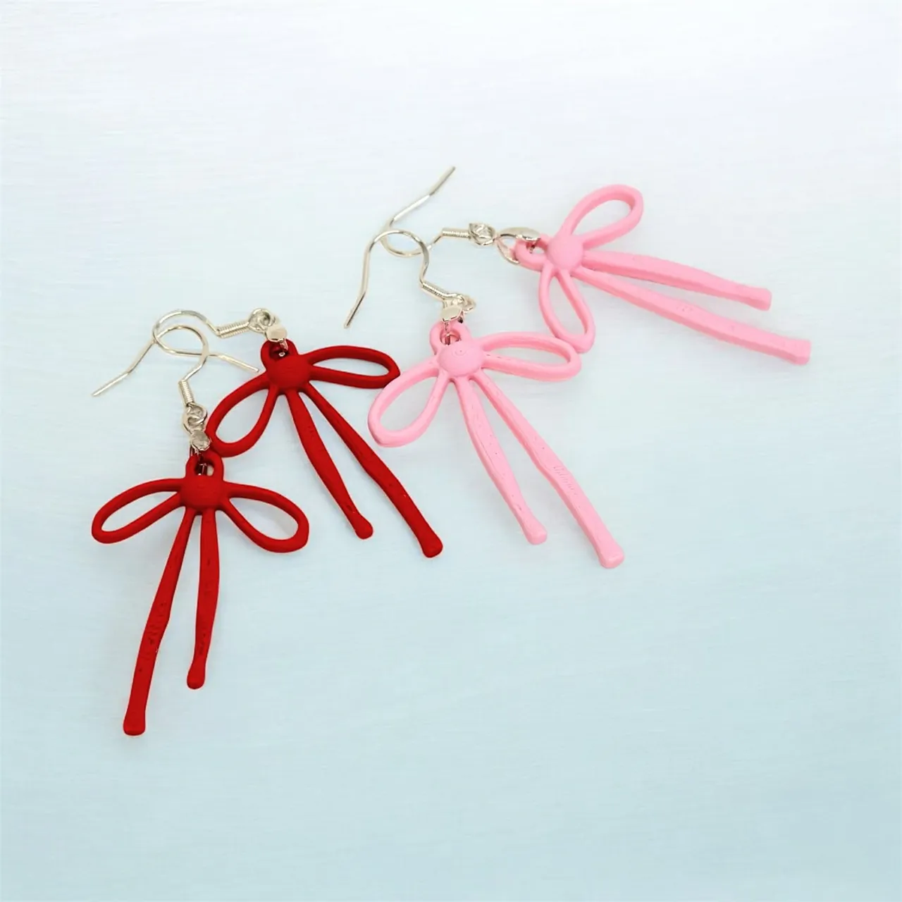 Bow Earrings Modern Boho Valentine's Day view 3