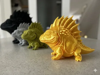 Disassemblable Iguana Piggy Bank
