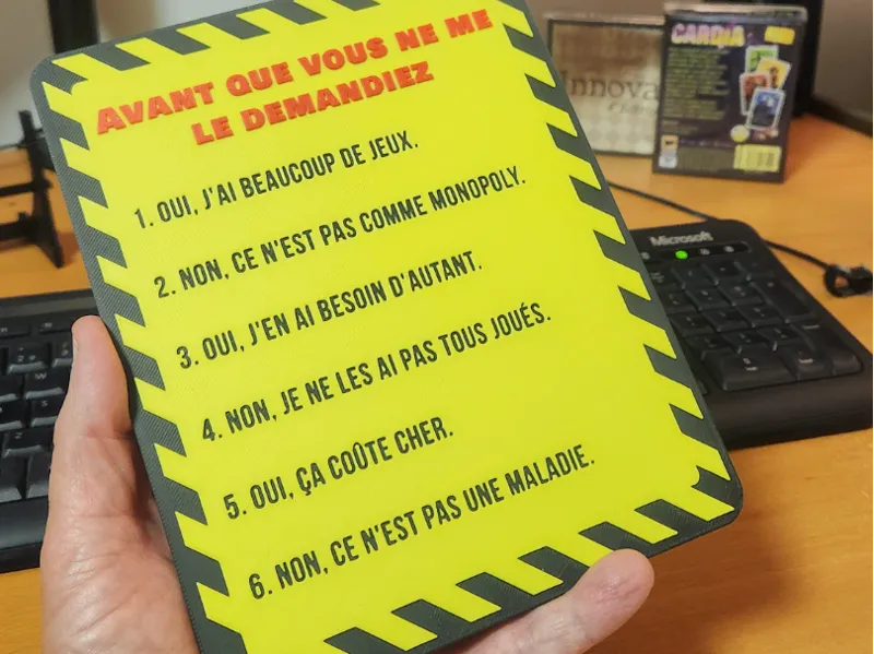 Oui, j'ai beaucoup de jeux