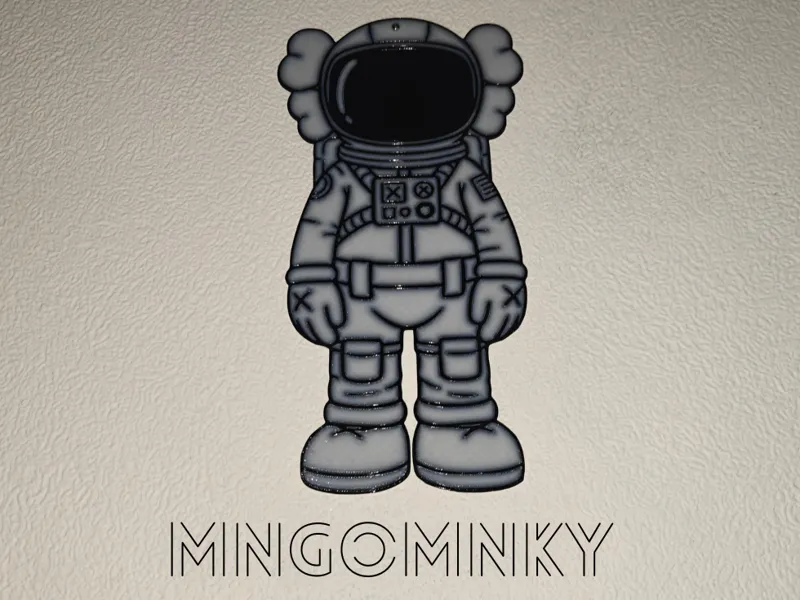 Astronaut Kaws wall-art